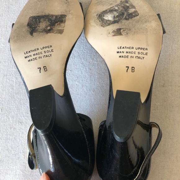 Massimo Baldi black patent leather heel shoes  7 - Picture 5 of 6